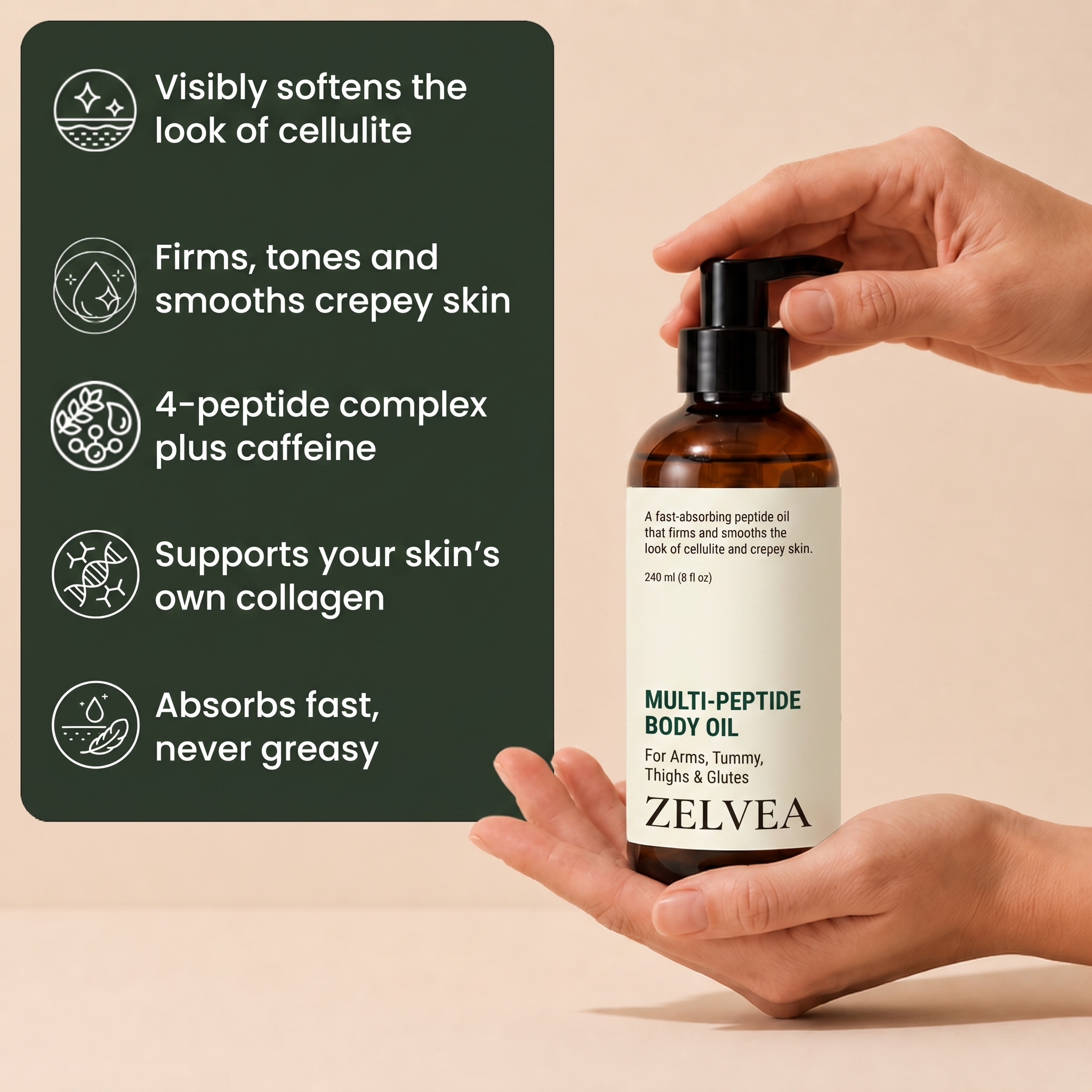Zelvea® Multi-Peptide Body Oil