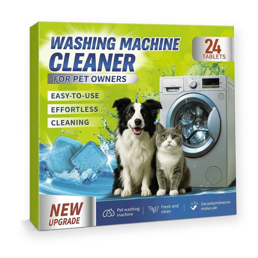 PetFresh washing machine cleaner tablets for pet owners, box of 24 tablets