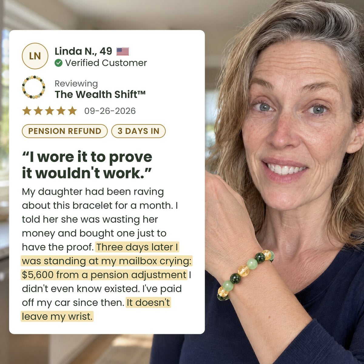 Customer review from Linda N., 49, verified customer: I wore it to prove it wouldn't work