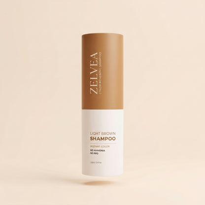 Zelvea Color Renewing Shampoo, Light Brown
