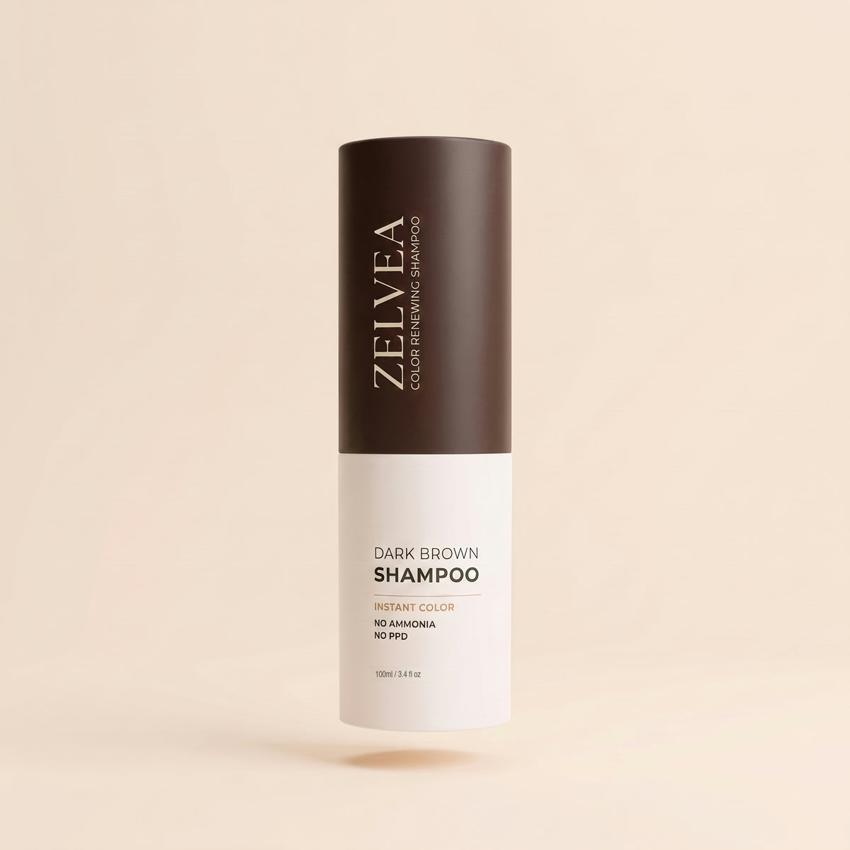 Zelvea Color Renewing Shampoo, Dark Brown